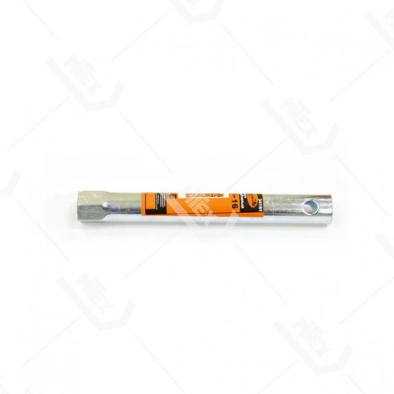 34161 Ключ свечной 16мм трубчатый 160мм с резин. уплотнением (АД)