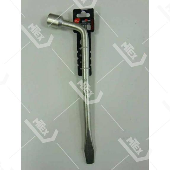 Баллонный ключ 21мм с длинной ручкой кованый 375мм  (СервисКлюч)