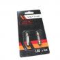  Лампа светодиодная 12В/10Вт (пальчиковая) красная 4LED (Vettler) пара