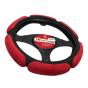 SP-5026 BK/RD (M) Оплетка на руль (соболь) M Autoprofi поролон (6 подушечек) черно-красная
