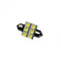  Лампа светодиодная 12В/10Вт (пальчиковая) 31мм (6SMD) белый