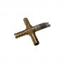 HH-075-X-8MM Фитинг 8мм металлический крест Х металлический
