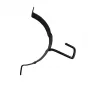 33021-1203039 Хомут крепления глушителя ГАЗ-3302 до 2003г верхняя часть (ГАЗ)